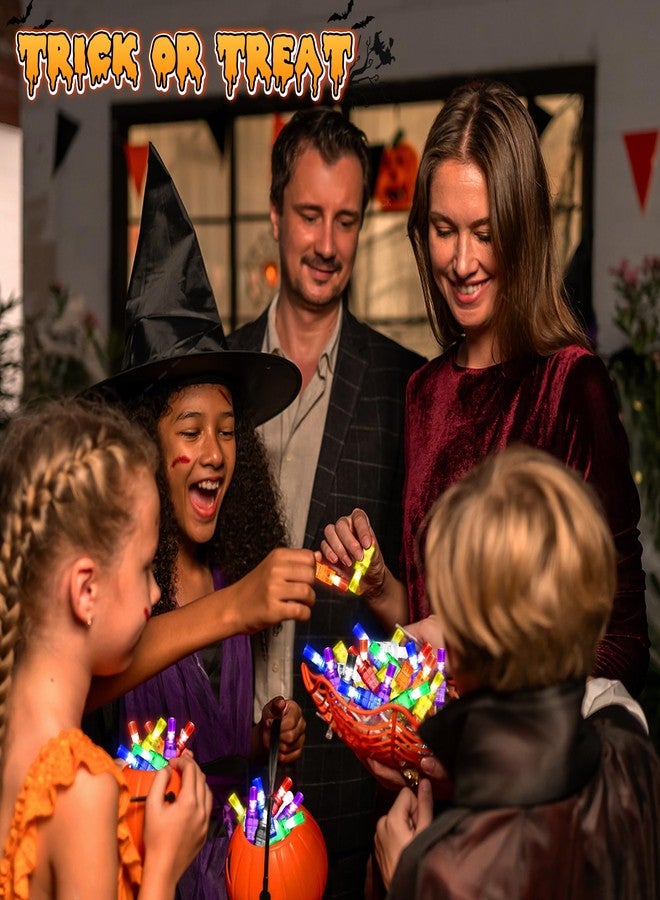 Bamamon 40 Pcs Halloween Party Favors Finger Lights for Kids, Halloween Light Up Toys Bulk Glow in the Dark Halloween Treats Non Candy Goodie Bag Fillers Basket Stuffers Classroom Prizes Trick or Treat Gift - Image 5